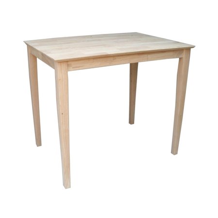 FINEFABRICS Solid Wood Top Table Shaker Legs FI646559
